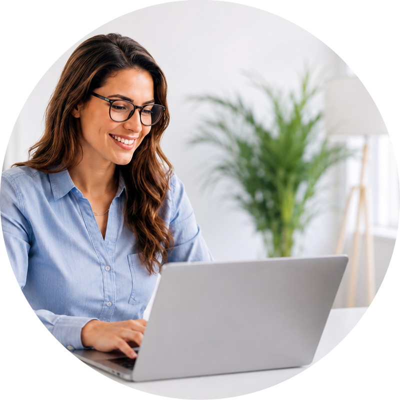 Business owner using CheckComposer